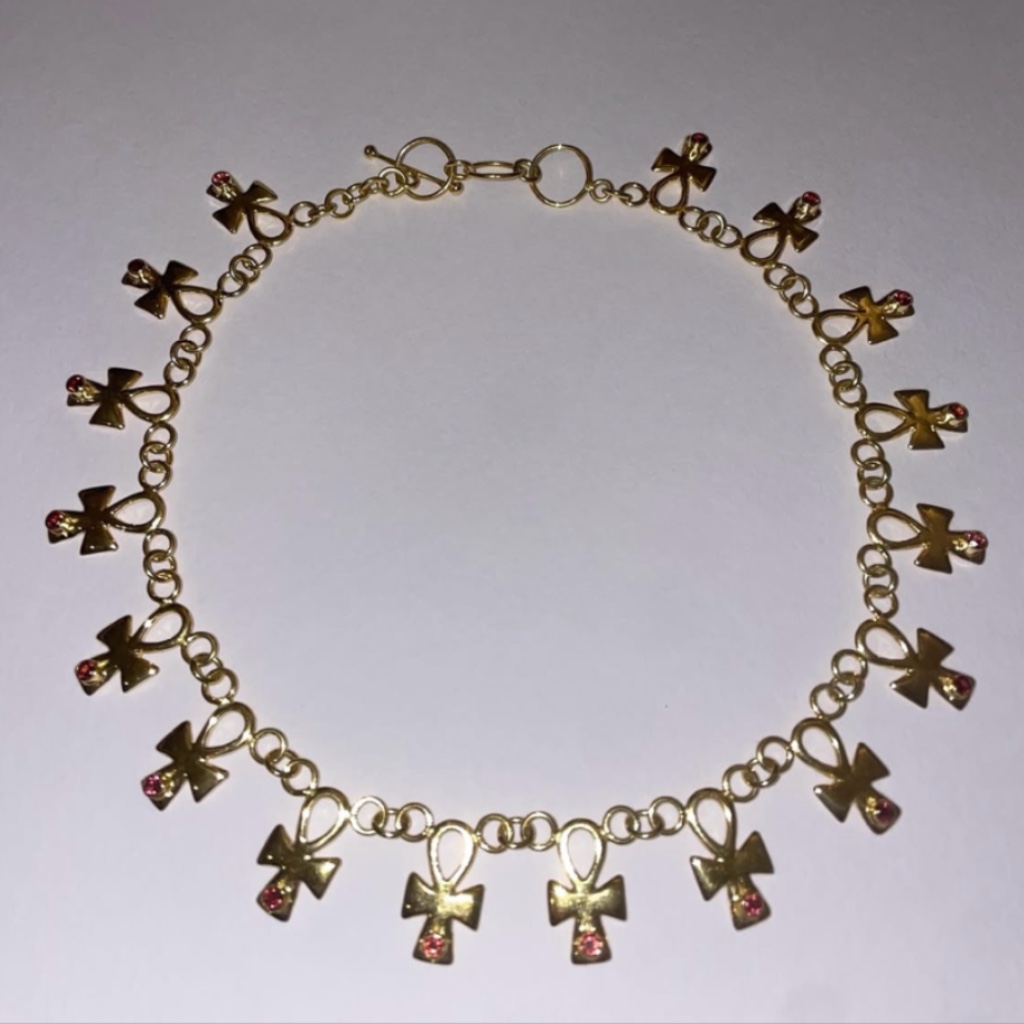 ANKH AMULET CHOKER NECKLACE
