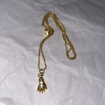 LA MANO CHARM + AMETHYST SILVER NECKLACE